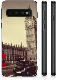 B2Ctelecom Telefoonhoesje Samsung Galaxy S10 Telefoontas met Zwarte rand Londen City