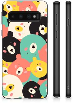 B2Ctelecom Telefoonhoesje Samsung Galaxy S10 TPU Gripcase met Zwarte rand Bears