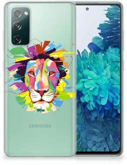 B2Ctelecom Telefoonhoesje Samsung Galaxy S20 FE Back Cover Siliconen Hoesje Super als Cadeautjes voor Jongens Lion Color