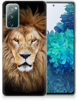 B2Ctelecom Telefoonhoesje Samsung Galaxy S20 FE Hippe Hoesjes Customize Super als Vaderdag Cadeau Leeuw