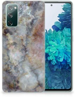 B2Ctelecom Telefoonhoesje Samsung Galaxy S20 FE Leuk TPU Backcase Marmer Grijs