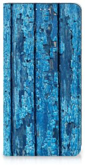 B2Ctelecom Telefoonhoesje Samsung Galaxy S20 FE Magnet Case Wood Blue