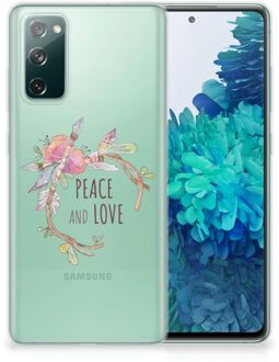 B2Ctelecom Telefoonhoesje Samsung Galaxy S20 FE TPU Siliconen Hoesje Boho Text