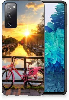 B2Ctelecom Telefoonhoesje Samsung Galaxy S20 Hoesje maken met Zwarte rand Amsterdamse Grachten