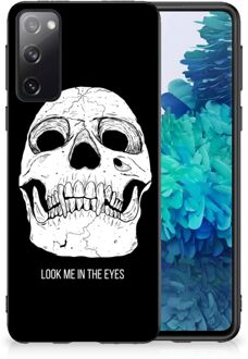 B2Ctelecom Telefoonhoesje Samsung Galaxy S20 Silicone Case met Zwarte rand Skull Eyes