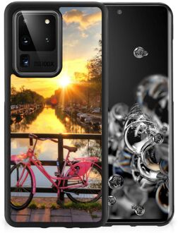 B2Ctelecom Telefoonhoesje Samsung Galaxy S20 Ultra Hoesje maken met Zwarte rand Amsterdamse Grachten