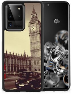 B2Ctelecom Telefoonhoesje Samsung Galaxy S20 Ultra Telefoontas met Zwarte rand Londen City