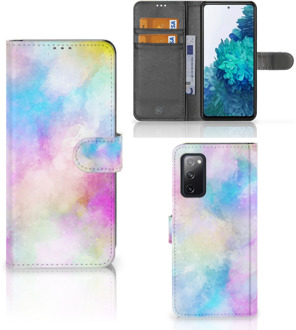 B2Ctelecom Telefoonhoesje Samsung Galaxy S20FE Bookcase Personaliseren Watercolor Light