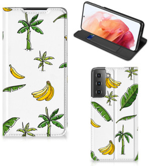 B2Ctelecom Telefoonhoesje Samsung Galaxy S21 Beschermhoes Banana Tree