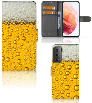 B2Ctelecom Telefoonhoesje Samsung Galaxy S21 Flip Cover Valentijn Cadeautje hem Bier