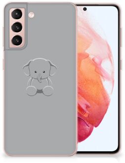 B2Ctelecom Telefoonhoesje Samsung Galaxy S21 Hippe Hoesjes Baby Olifant