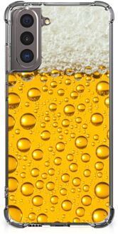 B2Ctelecom Telefoonhoesje  Samsung Galaxy S21 Hippe Hoesjes met transparante rand Bier