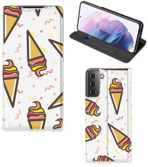 B2Ctelecom Telefoonhoesje Samsung Galaxy S21 Plus Beschermhoes Icecream