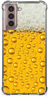 B2Ctelecom Telefoonhoesje  Samsung Galaxy S21 Plus Hippe Hoesjes met transparante rand Bier