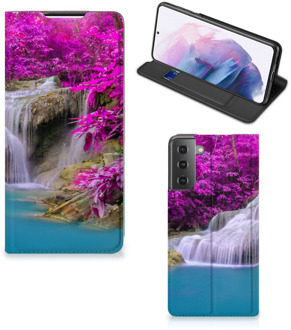 B2Ctelecom Telefoonhoesje Samsung Galaxy S21 Plus Wallet Bookcase Waterval