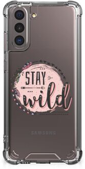 B2Ctelecom Telefoonhoesje  Samsung Galaxy S21 Telefoontas met transparante rand Boho Stay Wild