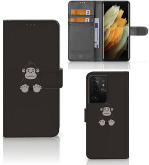 B2Ctelecom Telefoonhoesje Samsung Galaxy S21 Ultra Wallet Book Case Verjaardagscadeau Gorilla