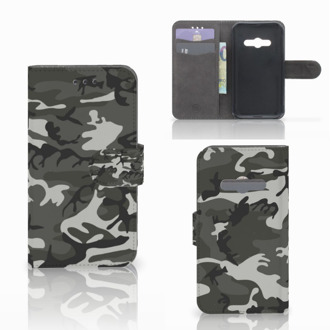 B2Ctelecom Telefoonhoesje Samsung Galaxy Xcover 3 | Xcover 3 VE Book Case Hoesje Army Light