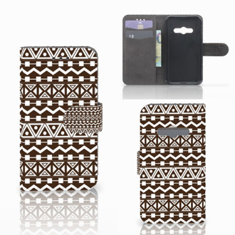 B2Ctelecom Telefoonhoesje Samsung Galaxy Xcover 3 | Xcover 3 VE Book Case Hoesje Aztec Brown