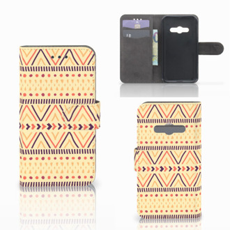 B2Ctelecom Telefoonhoesje Samsung Galaxy Xcover 3 | Xcover 3 VE Book Case Hoesje Aztec Yellow