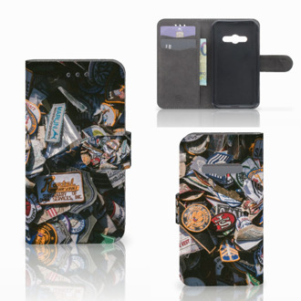 B2Ctelecom Telefoonhoesje Samsung Galaxy Xcover 3 | Xcover 3 VE Book Case Hoesje Badges