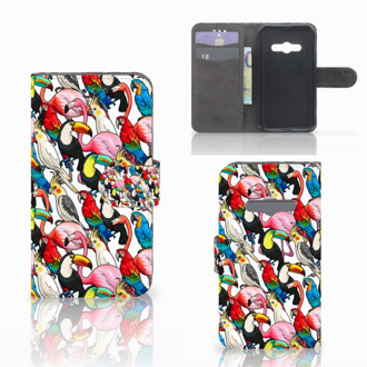 B2Ctelecom Telefoonhoesje Samsung Galaxy Xcover 3 | Xcover 3 VE Book Case Hoesje Birds