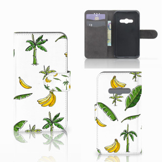 B2Ctelecom Telefoonhoesje Samsung Galaxy Xcover 3 | Xcover 3 VE Book Case Hoesje Design Banana Tree