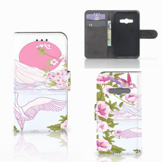 B2Ctelecom Telefoonhoesje Samsung Galaxy Xcover 3 | Xcover 3 VE Book Case Hoesje Design Bird Standing