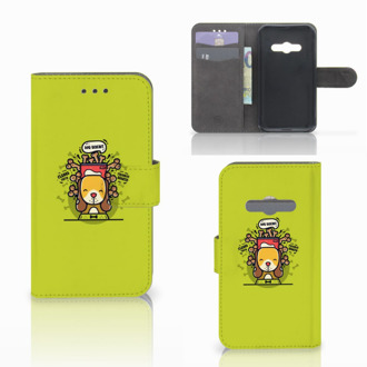 B2Ctelecom Telefoonhoesje Samsung Galaxy Xcover 3 | Xcover 3 VE Book Case Hoesje Design Doggy Biscuit