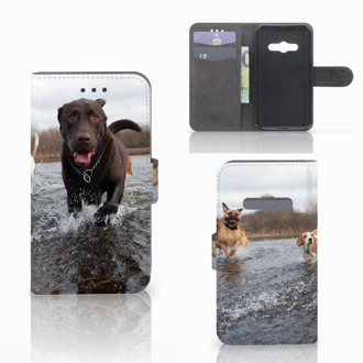 B2Ctelecom Telefoonhoesje Samsung Galaxy Xcover 3 | Xcover 3 VE Book Case Hoesje Design Honden