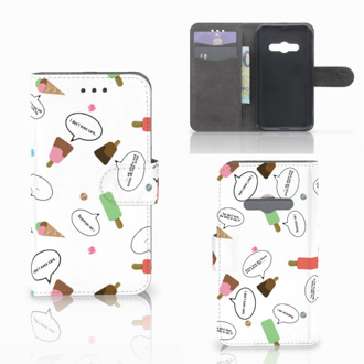 B2Ctelecom Telefoonhoesje Samsung Galaxy Xcover 3 | Xcover 3 VE Book Case Hoesje Design IJsjes