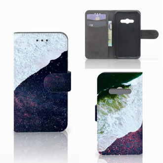 B2Ctelecom Telefoonhoesje Samsung Galaxy Xcover 3 | Xcover 3 VE Book Case Hoesje Design Sea in Space