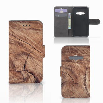 B2Ctelecom Telefoonhoesje Samsung Galaxy Xcover 3 | Xcover 3 VE Book Case Hoesje Design Tree Trunk