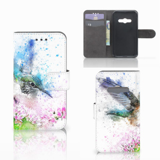 B2Ctelecom Telefoonhoesje Samsung Galaxy Xcover 3 | Xcover 3 VE Book Case Hoesje Design Vogel