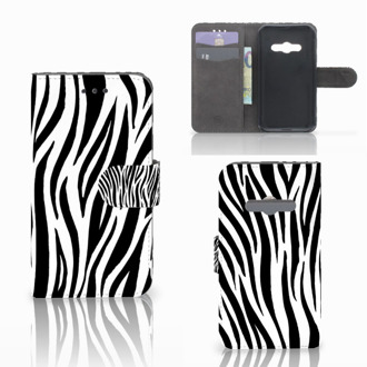 B2Ctelecom Telefoonhoesje Samsung Galaxy Xcover 3 | Xcover 3 VE Book Case Hoesje Design Zebra