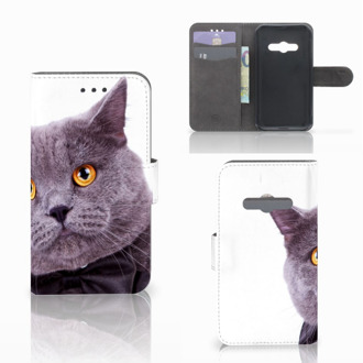 B2Ctelecom Telefoonhoesje Samsung Galaxy Xcover 3 | Xcover 3 VE Book Case Hoesje Kat