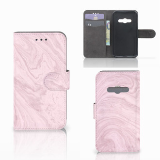 B2Ctelecom Telefoonhoesje Samsung Galaxy Xcover 3 | Xcover 3 VE Book Case Hoesje Marble Pink