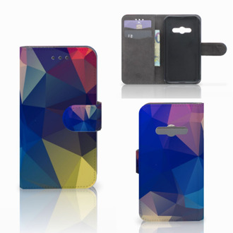 B2Ctelecom Telefoonhoesje Samsung Galaxy Xcover 3 | Xcover 3 VE Book Case Hoesje Polygon Dark