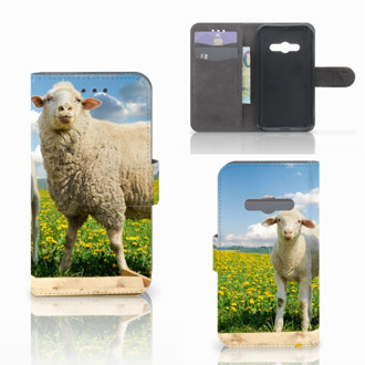 B2Ctelecom Telefoonhoesje Samsung Galaxy Xcover 3 | Xcover 3 VE Book Case Hoesje Schaap en Lammetje