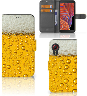 B2Ctelecom Telefoonhoesje Samsung Galaxy Xcover 5 Flip Cover Valentijn Cadeautje hem Bier