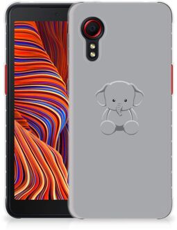 B2Ctelecom Telefoonhoesje Samsung Galaxy Xcover 5 Hippe Hoesjes Baby Olifant