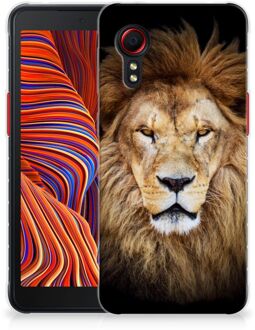 B2Ctelecom Telefoonhoesje Samsung Galaxy Xcover 5 Hippe Hoesjes Customize Super als Vaderdag Cadeau Leeuw