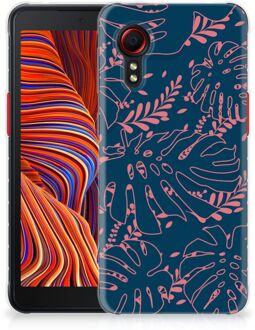 B2Ctelecom Telefoonhoesje Samsung Galaxy Xcover 5 Silicone Back Cover Palm Leaves