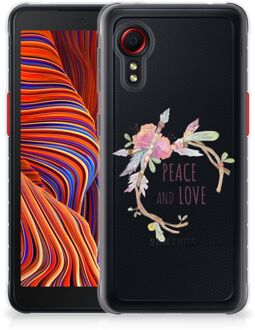 B2Ctelecom Telefoonhoesje Samsung Galaxy Xcover 5 TPU Siliconen Hoesje Boho Text