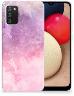 B2Ctelecom Telefoonhoesje Samsung M02s | Samsung Galaxy A02s Silicone Back Cover Pink Purple Paint