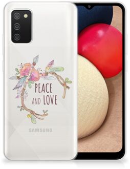 B2Ctelecom Telefoonhoesje Samsung M02s | Samsung Galaxy A02s TPU Siliconen Hoesje Boho Text