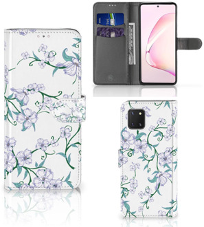 B2Ctelecom Telefoonhoesje Samsung Note 10 Lite Bookcase Blossom White