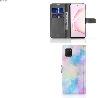 B2Ctelecom Telefoonhoesje Samsung Note 10 Lite Bookcase Personaliseren Watercolor Light