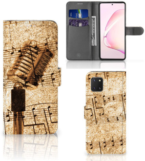 B2Ctelecom Telefoonhoesje Samsung Note 10 Lite Cover Ontwerpen Bladmuziek