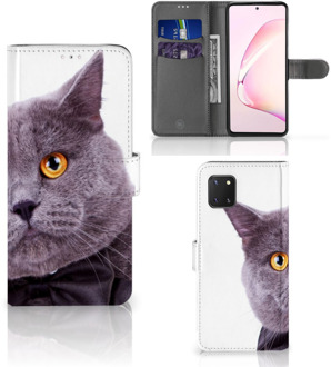 B2Ctelecom Telefoonhoesje Samsung Note 10 Lite Flipcover Case Kat